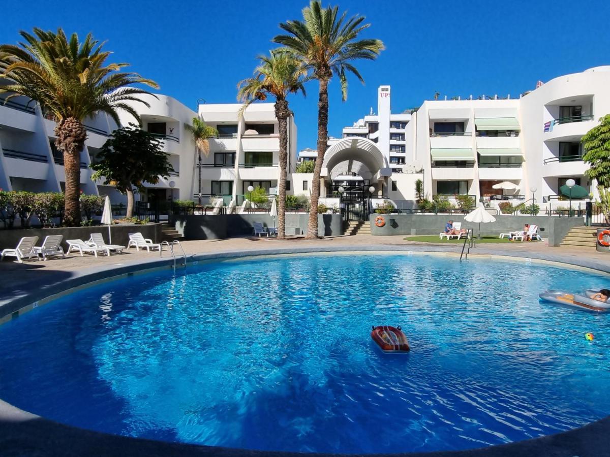 Apartment Casa Palmera Only 150 Meters To The Beach, Heated Pool, Wifi, Sat-Tv, Balcony With Poolview Arona  Eksteriør billede